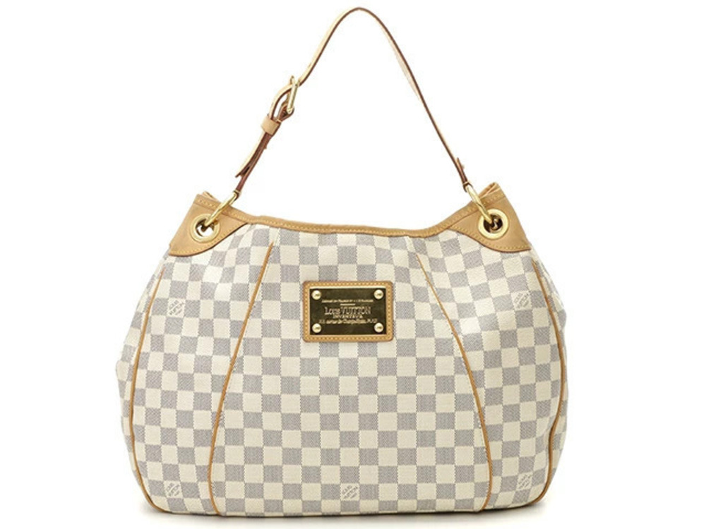LOUIS VUITTON Shoulder Bag Galliera Damier Azur White